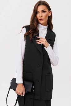 Костюм с юбкой f7094-40-02 черный GO wear