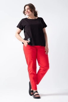 Брюки 3235 красный Gratto