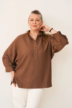 Рубашка 4469 кофейный Gratto