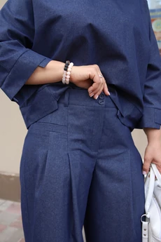 Костюм брючный 7224 деним Gratto
