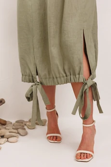 Платье 1003 хаки Галеан Стиль