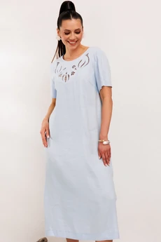 Платье 1011 голубой Галеан Стиль