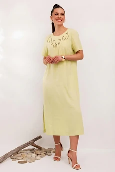 Платье 1011 лимонный Галеан Стиль