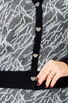 Костюм с юбкой 903-1 графит штрих Галеан Стиль