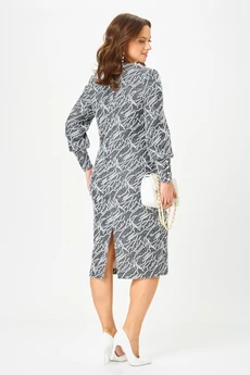 Платье 952 графит штрих Галеан Стиль