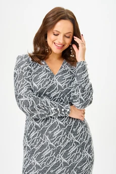 Платье 952 графит штрих Галеан Стиль