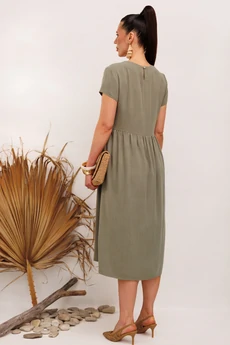 Платье 965 хаки Галеан Стиль