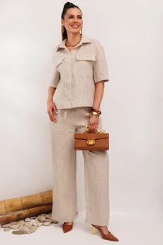 Костюм брючный 982-1 бежевый Галеан Стиль