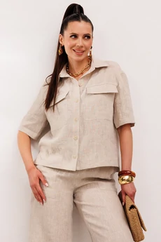 Костюм брючный 982-1 бежевый Галеан Стиль