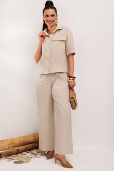 Костюм брючный 982-1 бежевый Галеан Стиль