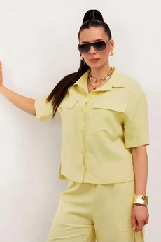 Костюм брючный 982-1 лимонный Галеан Стиль