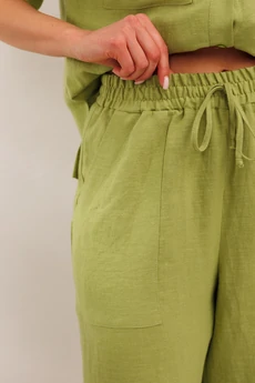 Костюм брючный 982-1 салатовый Галеан Стиль