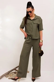 Костюм брючный 982-1 светлый хаки Галеан Стиль