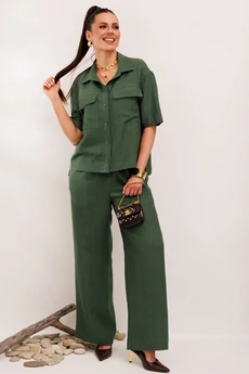 Костюм брючный 982-1 хаки Галеан Стиль