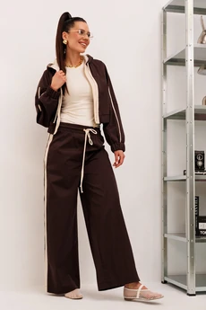 Костюм брючный 986 коричневый Галеан Стиль