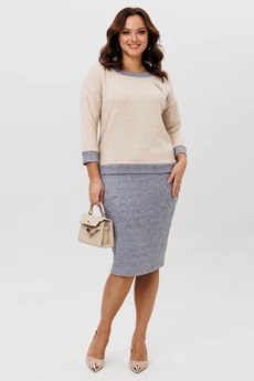 *Костюм с юбкой 786-1 Галеан Стиль