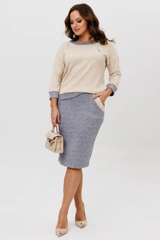 *Костюм с юбкой 786-1 Галеан Стиль