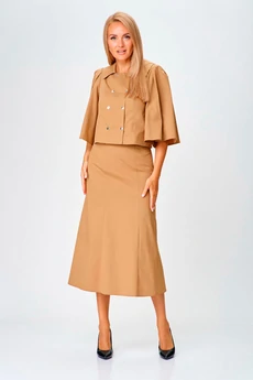 Костюм с юбкой 769 бежевый Gamma Gracia