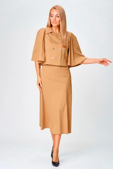 Костюм с юбкой 769 бежевый Gamma Gracia