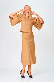 Костюм с юбкой 769 бежевый Gamma Gracia