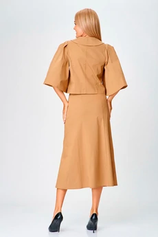 Костюм с юбкой 769 бежевый Gamma Gracia