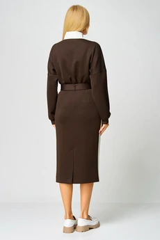 Костюм с юбкой 888 коричневый Gamma Gracia