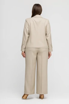 Костюм брючный 25С2749 бежевый Gold Style