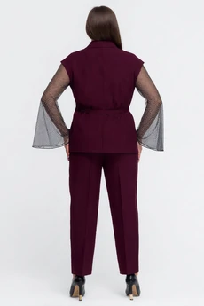Костюм брючный 25С2754 темно-бордовый Gold Style