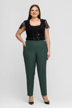 Костюм брючный 25С2754 темно-зеленый Gold Style