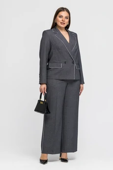 Костюм брючный 25С2759 черный + белый Gold Style