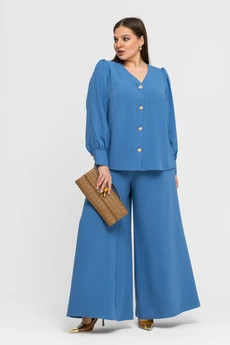 Костюм брючный 25С2762 темно-голубой Gold Style