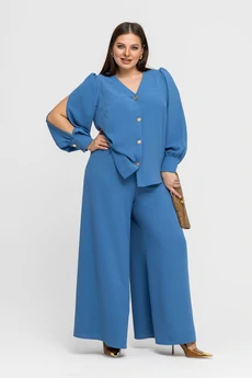 Костюм брючный 25С2762 темно-голубой Gold Style