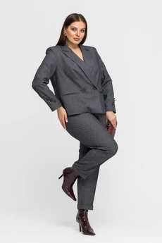 Костюм брючный 25С2763 черный + белый Gold Style