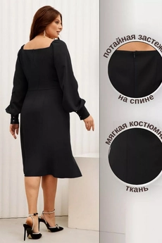 Платье 2523 черный Gold Style