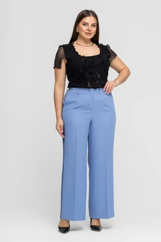Костюм брючный 26С2761 джинс + небесно-голубой Gold Style
