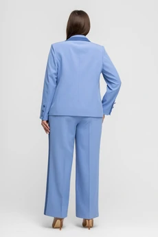 Костюм брючный 26С2761 джинс + небесно-голубой Gold Style