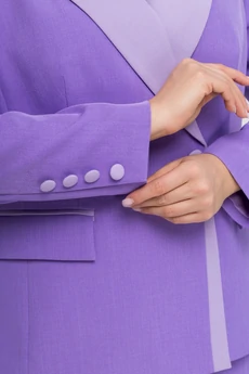 Костюм брючный 26С2761 сиреневый + светло-сиреневый Gold Style