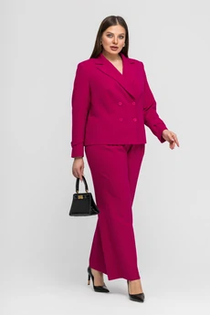 Костюм брючный 2704 малиновый Gold Style