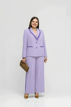 Костюм брючный 26С2760 сиреневый + светло-сиреневый Gold Style