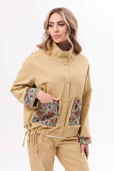 Бомбер 36766 бежевый Golden Valley