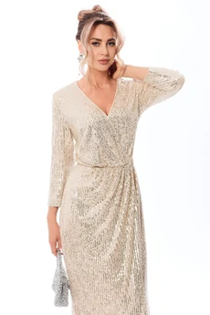 Платье 44202 бежевый Golden Valley