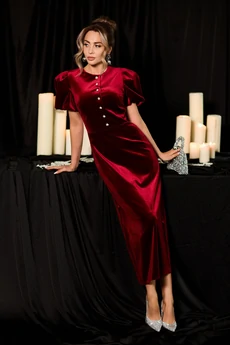 Платье 44257 бордовый Golden Valley