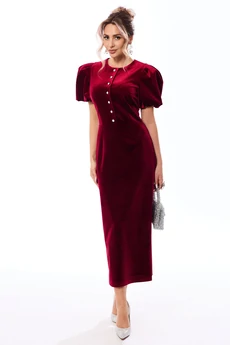 Платье 44257 бордовый Golden Valley