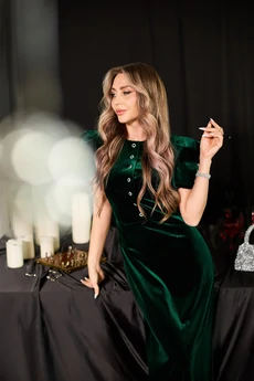 Платье 44257 зеленый Golden Valley