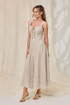 Платье 44301 серый Golden Valley