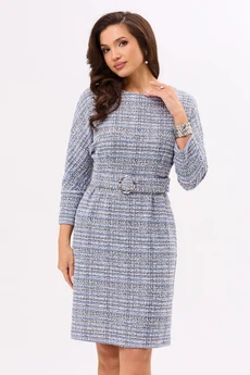 Платье 44351-1 темно-голубой Golden Valley