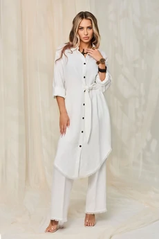 Костюм брючный 6543 белый Golden Valley