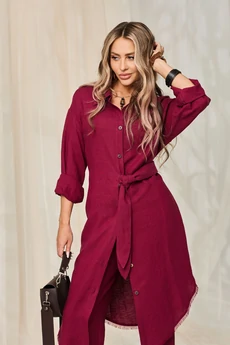 Костюм брючный 6543 бордовый Golden Valley