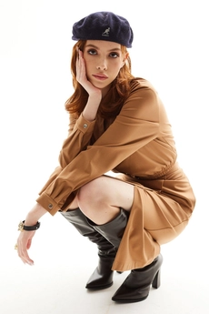 Костюм с юбкой 6550 коричневый Golden Valley