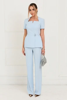 Костюм брючный 6698 голубой Golden Valley